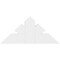 Ekena Millwork Richland Architectural Grade PVC Gable Bracket, 36"W x 16 1/2"H x 2"D x 6"F, 11/12 Pitch GBP036X17X0206RIC00 - alternate 4